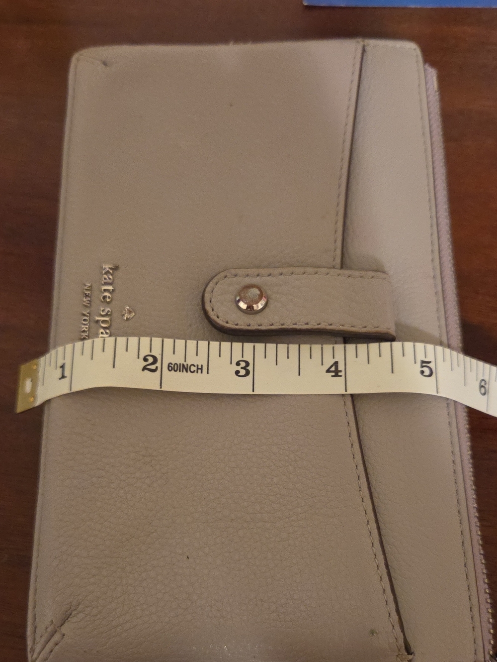 kate spade gray leather crossbody wallet with detachable strap - Picture 6 of 6